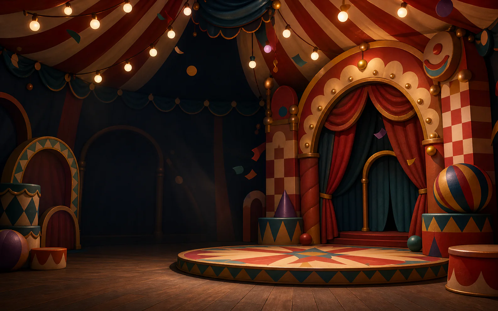 Merry Big Top theme background
